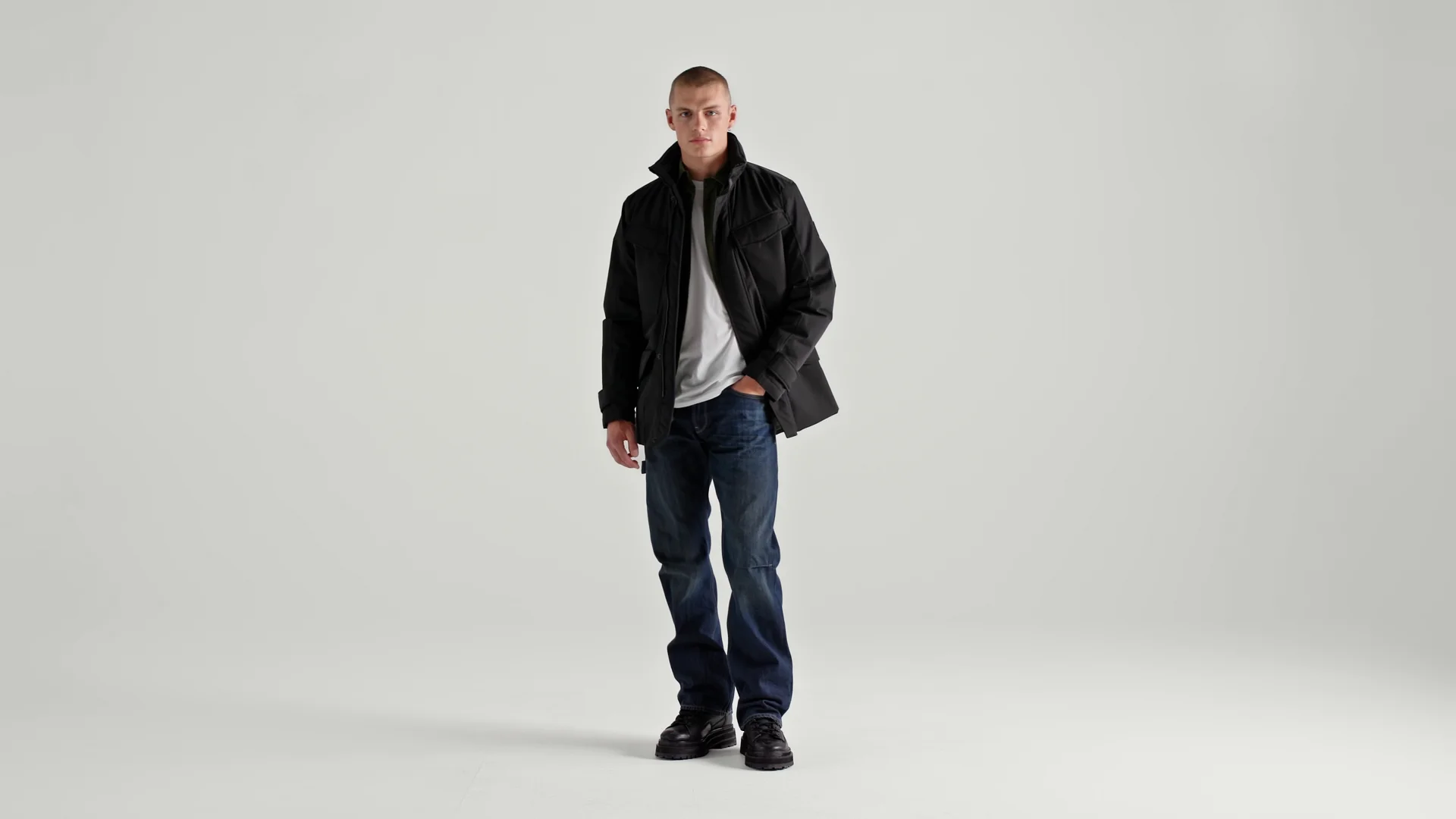 Padded Hooded Field Jacket | Black | G-STAR® ZA