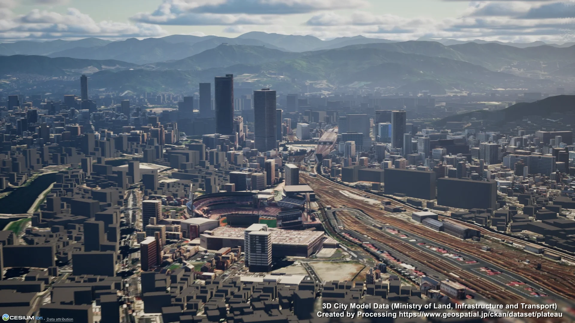 Cesium ionにPLATEAUデータが登場! Japan 3D Buildings – Cesium