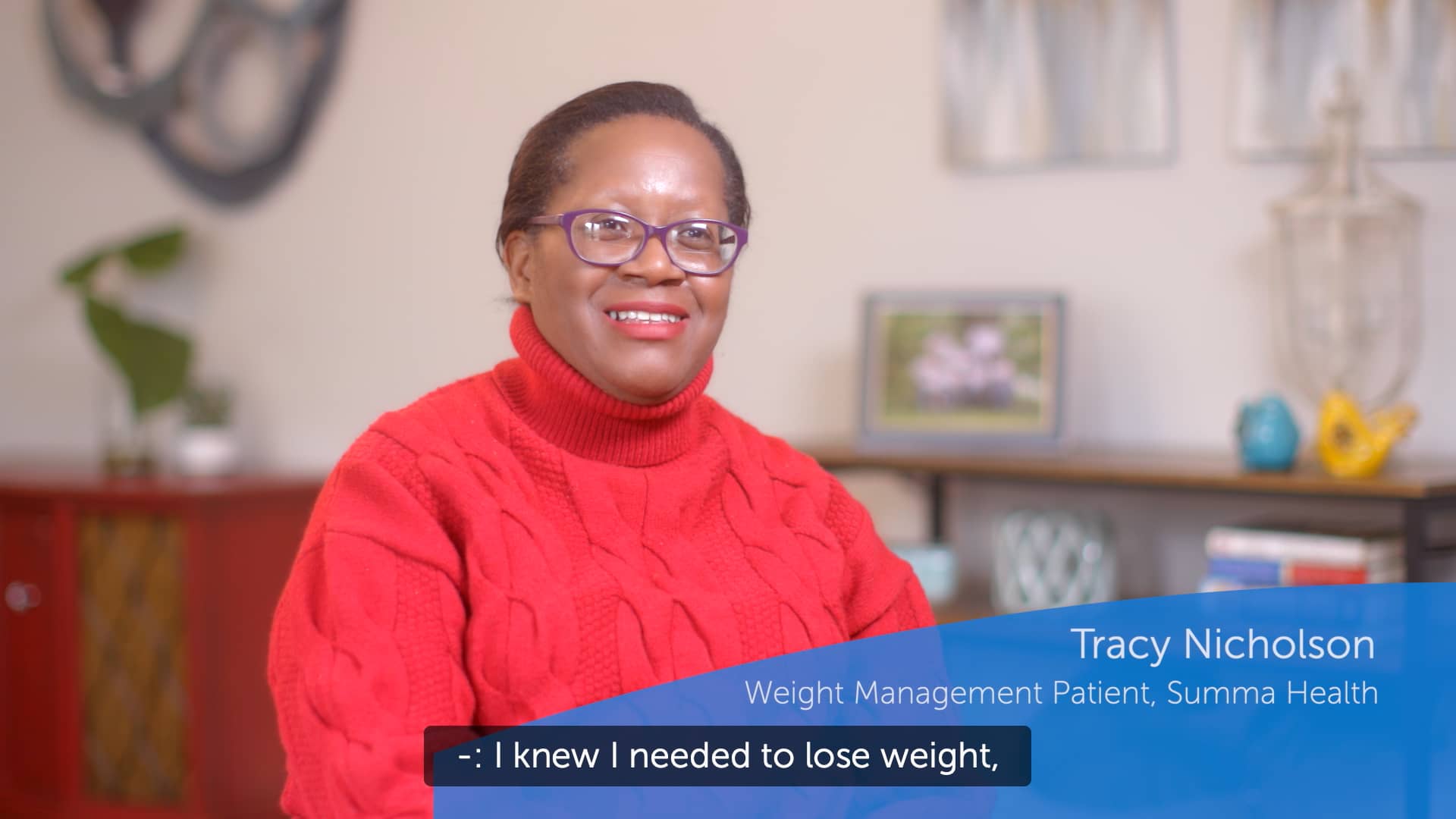 Tracy Nicholson Weight Management Care Story Summa Health (Captions