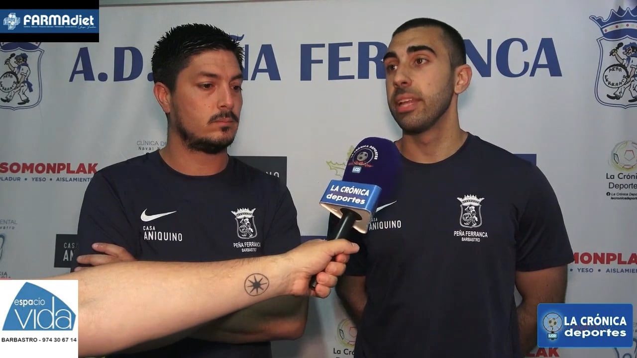 NACHO Y CRISTIAN (Entrenador Ferranca) P. Ferranca Tella 1-1 CD Alcorisa / Partido de Ida Playoff de Ascenso a Preferente