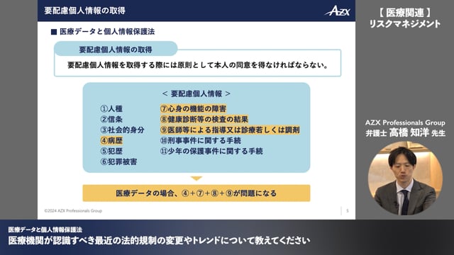 最近の法規制の変更やトレンド 要配慮個人情報とは #4