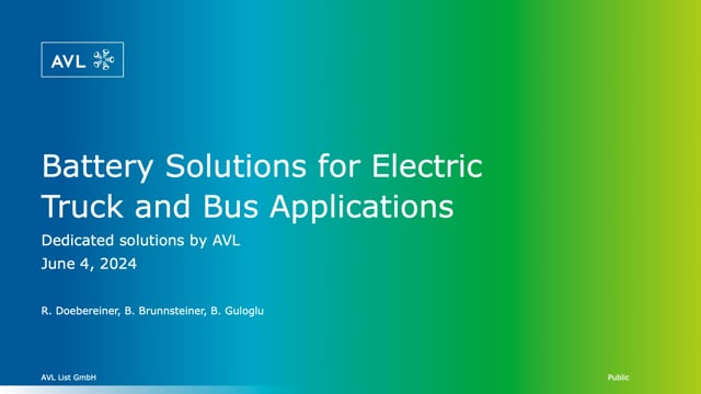 Battery solutions for electric truck and bus applications