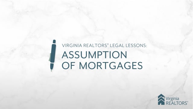 Assumption of Mortgages