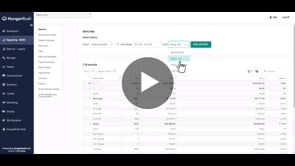 HungerRush Feature Demo - Reporting