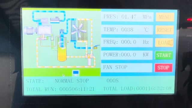Adjust Load / Unload Pressure for 15kW 16 Bar Rotary Screw Air Compressor