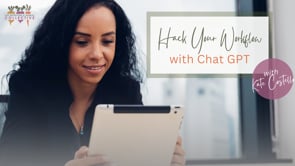 HACK YOUR WORKFLOW WITH CHAT GPT WITH KATE COSTELLO