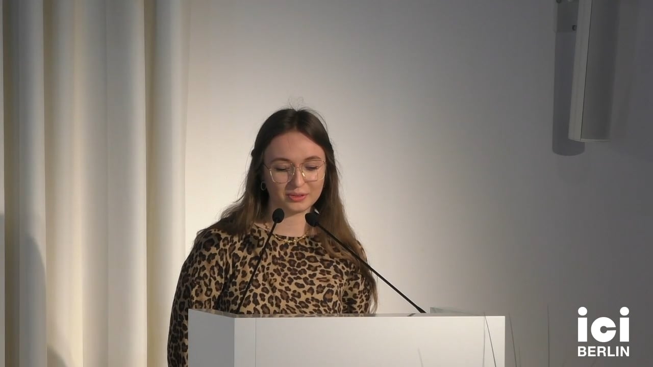 Talk by Izabella Tyborowicz