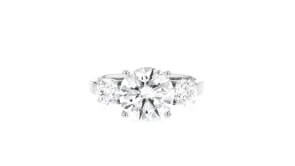 3.75 ct. t.w. Lab-Grown Diamond Three-Stone Ring in 14kt White Gold