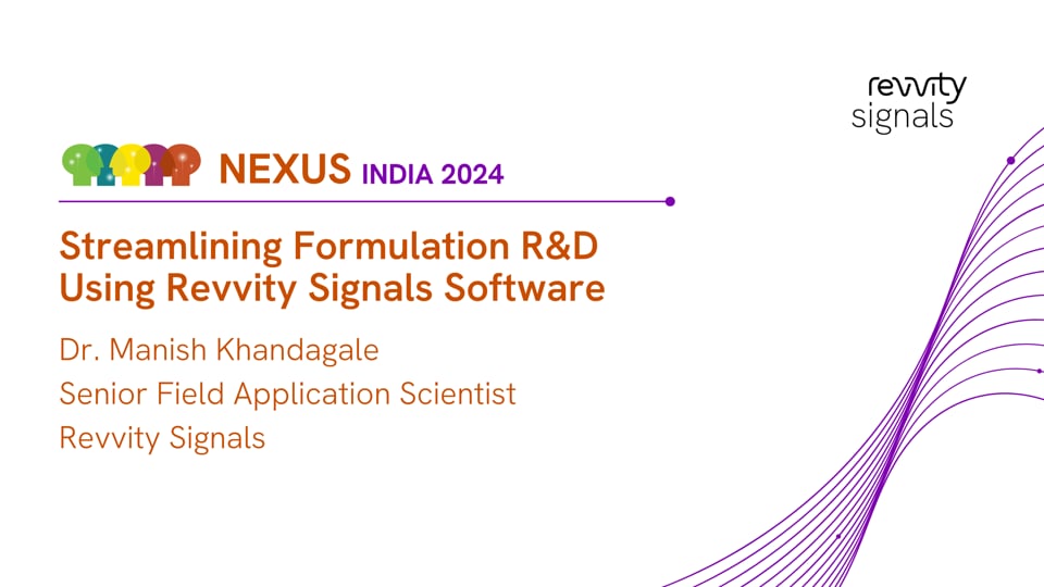 Watch Streamlining Formulation R&D Using Revvity Signals Software on Vimeo.