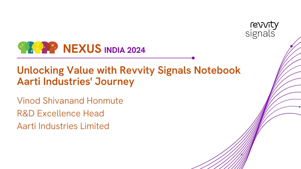 Watch Unlocking Value with Revvity Signals Notebook Aarti Industries' Journey on Vimeo.