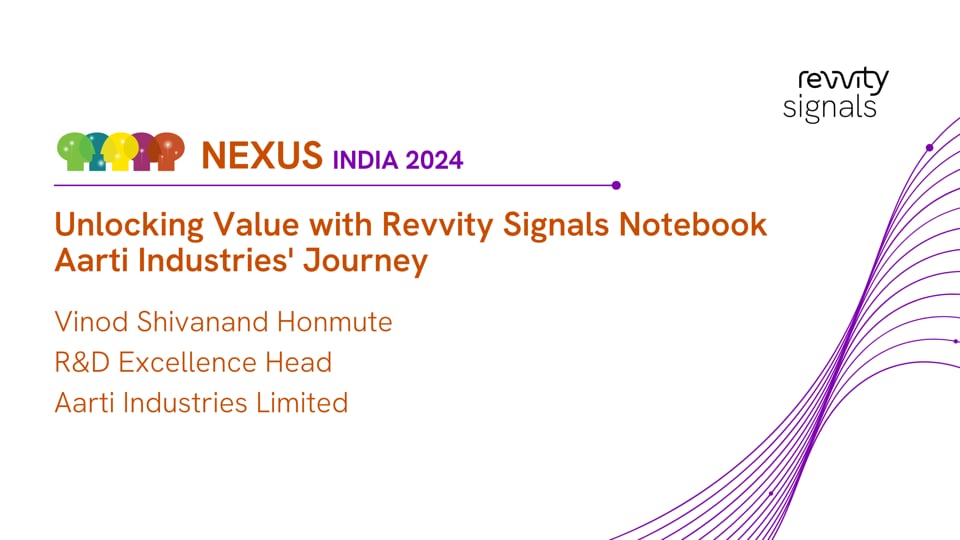 Watch Unlocking Value with Revvity Signals Notebook Aarti Industries' Journey on Vimeo.