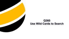 Wildcard use in Q360