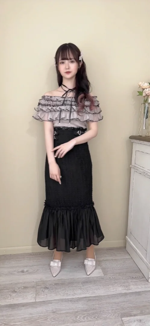 ランダムシャーリングマーメイドスカート | Rlab store ランダムシャーリングマーメイドスカート | Rlab store