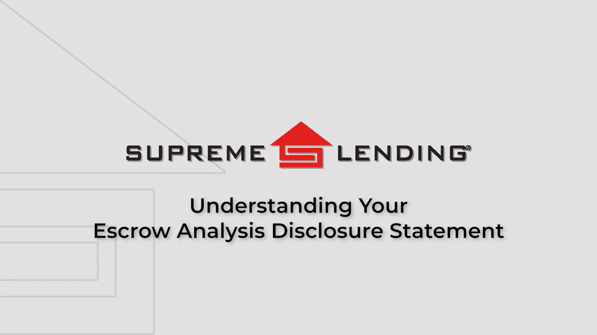 Understanding Your Escrow Analysis Disclosure Statement on Vimeo