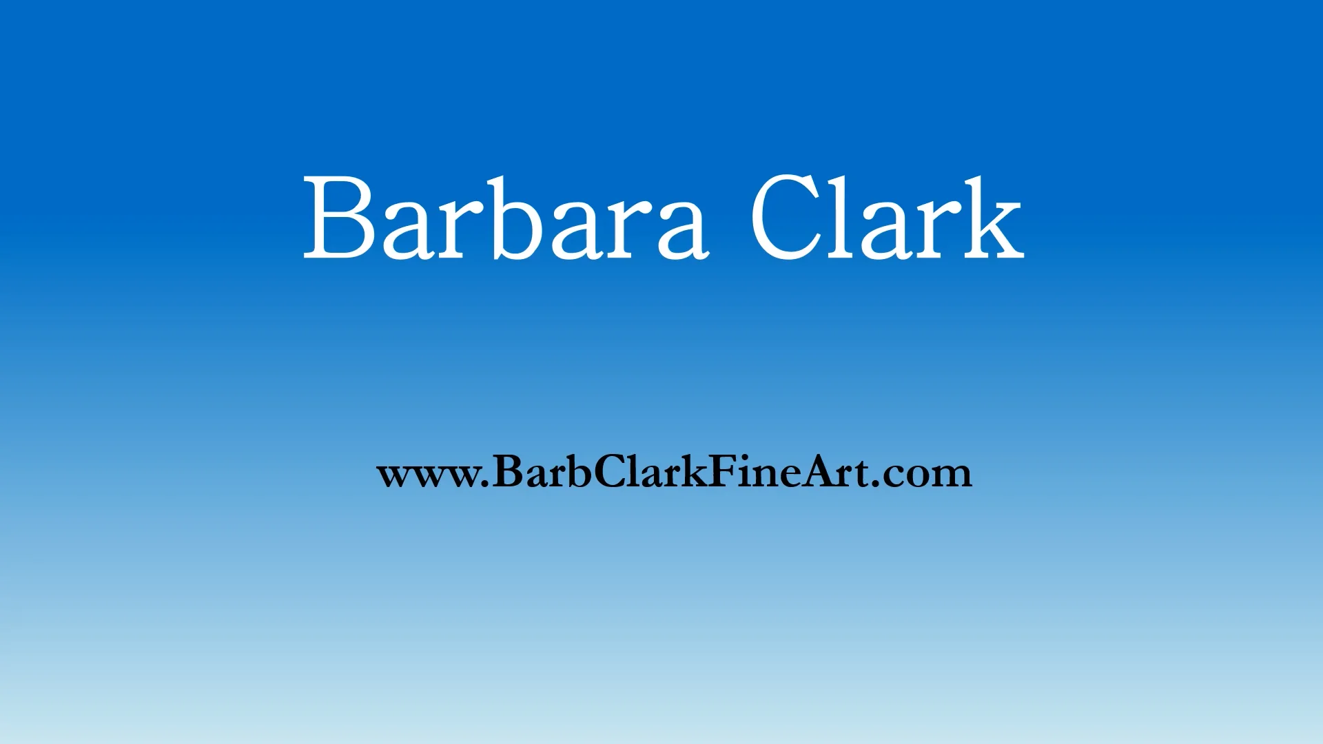 Barbara Clark on Vimeo