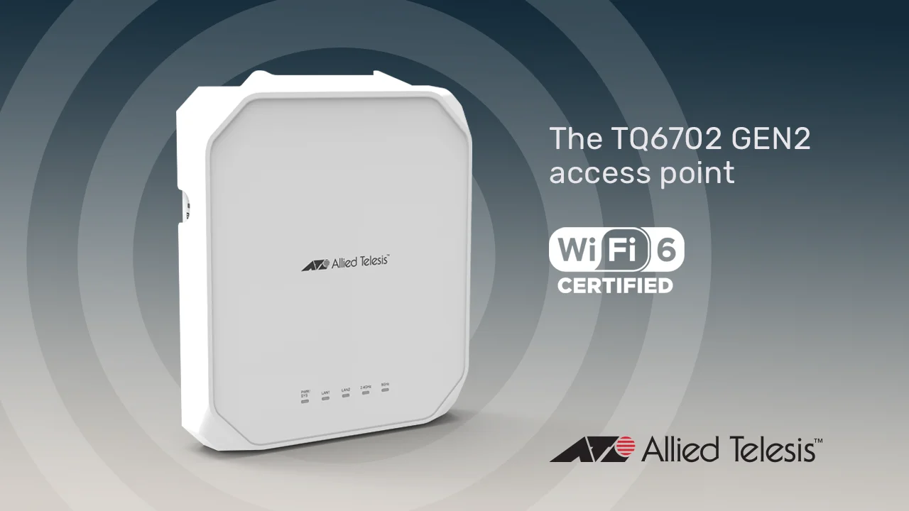 Allied Telesis TQ6702 GEN2 Wi-Fi 6 access point | Videos & Movies 