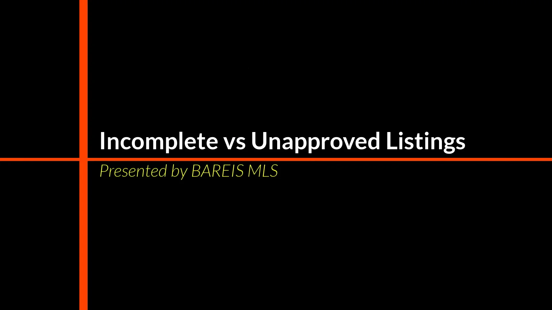 Incomplete vs Unapproved on Vimeo