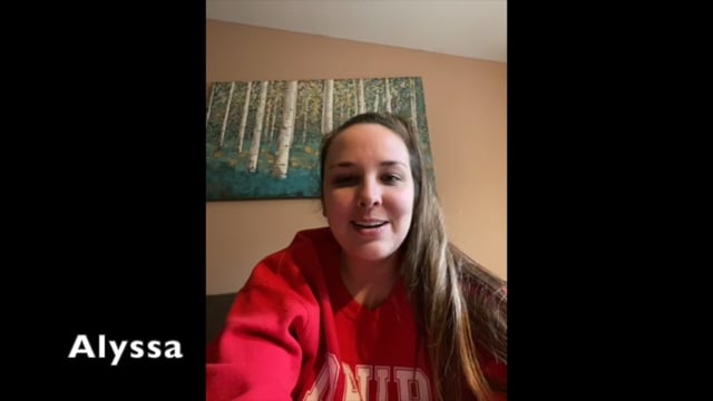 Student video testimonial