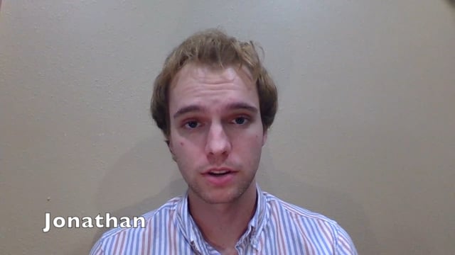 Jonathan video testimonial