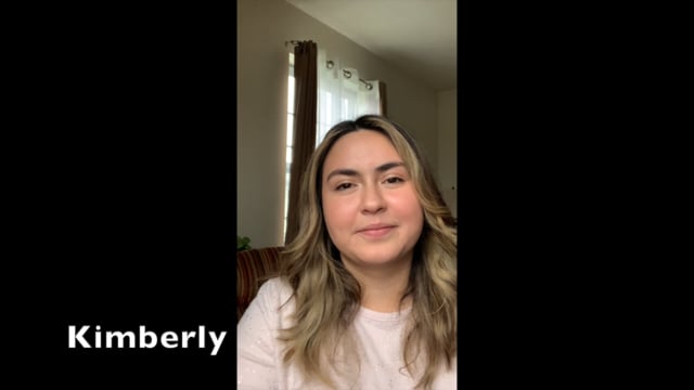 Student video testimonial