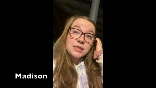 Student video testimonial