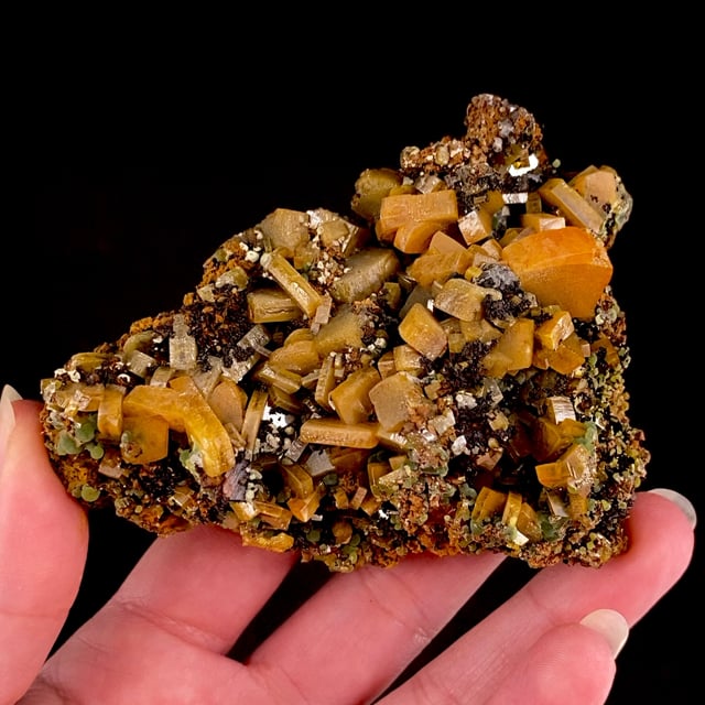 Wulfenite with Mimetite