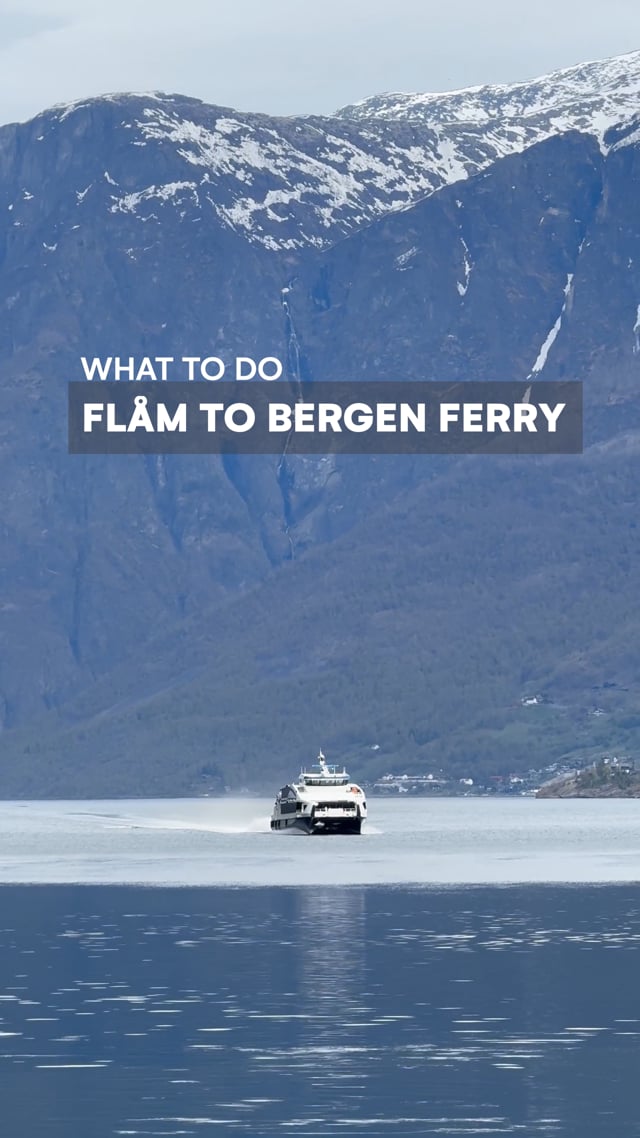 Flåm to Bergen Ferry - What to Do