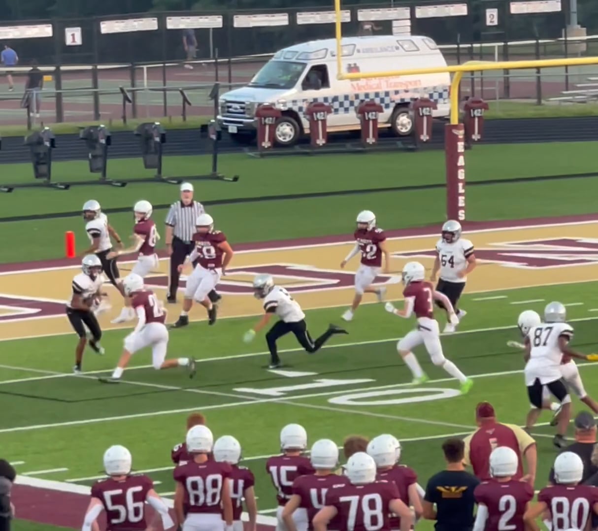 Watch colton mosack's outside linebacker film