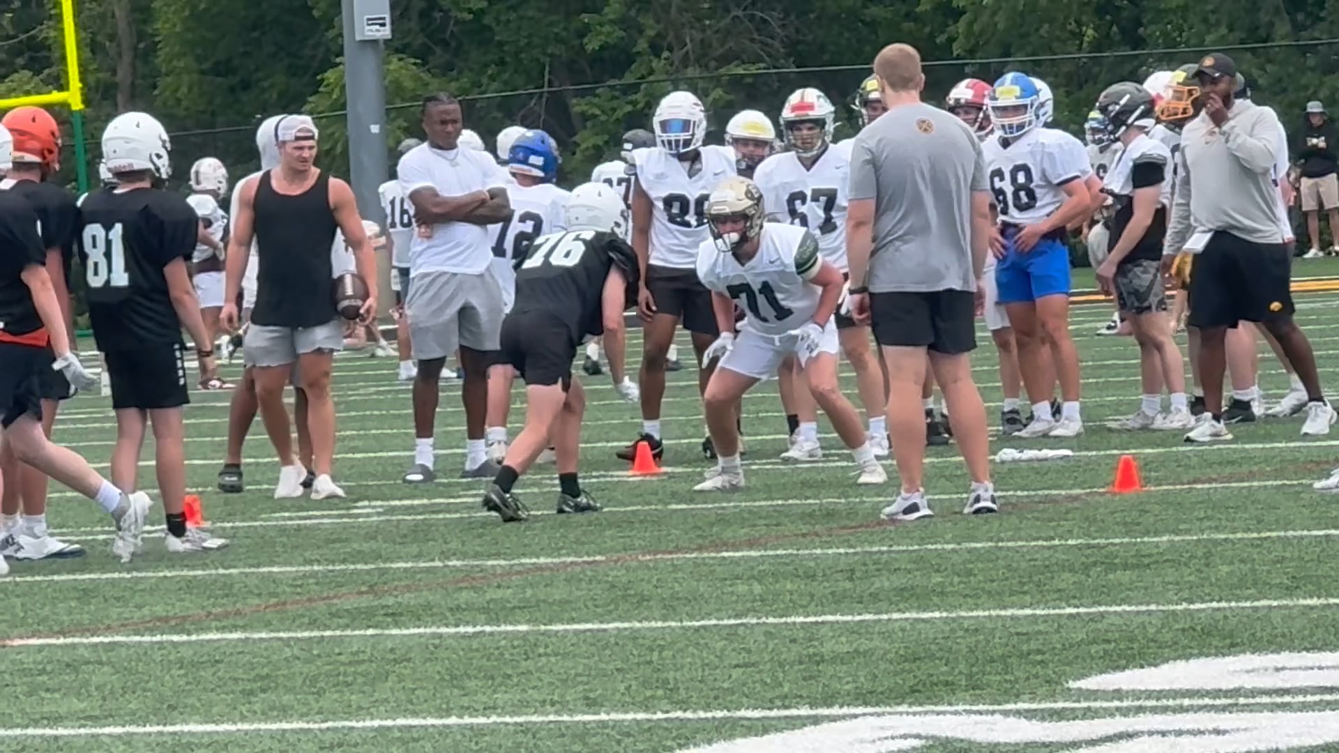 Watch colton mosack's outside linebacker film