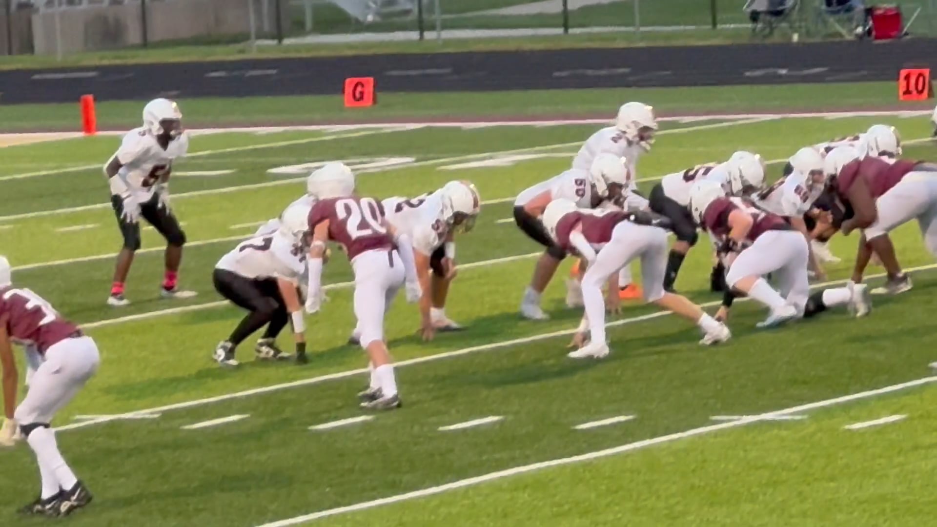 Watch colton mosack's outside linebacker film