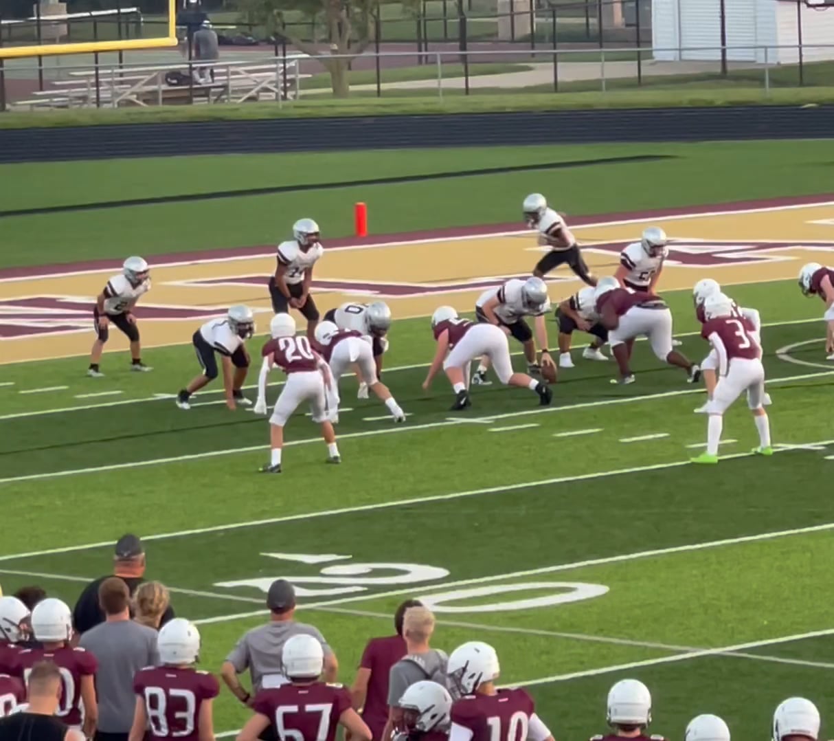 Watch colton mosack's outside linebacker film