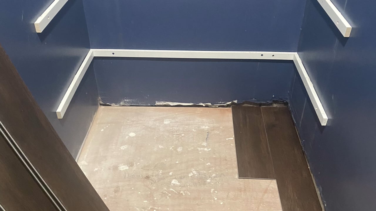 Vinyl Floor and Shelf Installation thumbnail