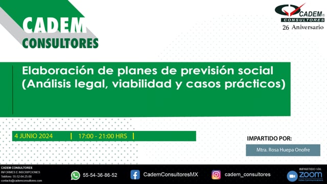 ELABORACIÓN DE PLANES DE PREVISIÓN SOCIAL (ANÁLISIS LEGAL, VIABILIDAD Y CASOS PRÁCTICOS)ELABORACIÓN DE PLANES DE PREVISIÓN SOCIAL (ANÁLISIS LEGAL, VIABILIDAD Y CASOS PRÁCTICOS)