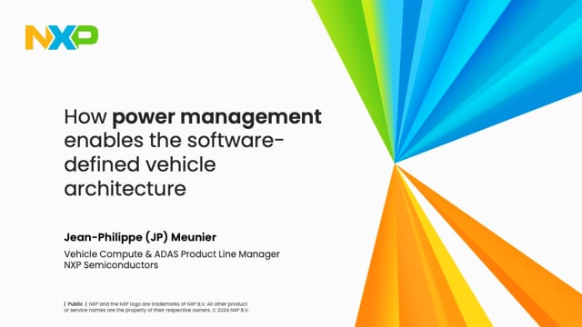 How power management enables the software-defined vehicle architecture