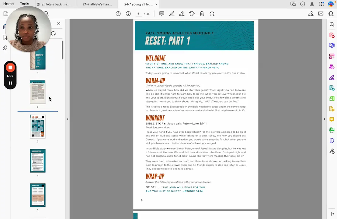 Young Athletes Handbook Exploring the Content