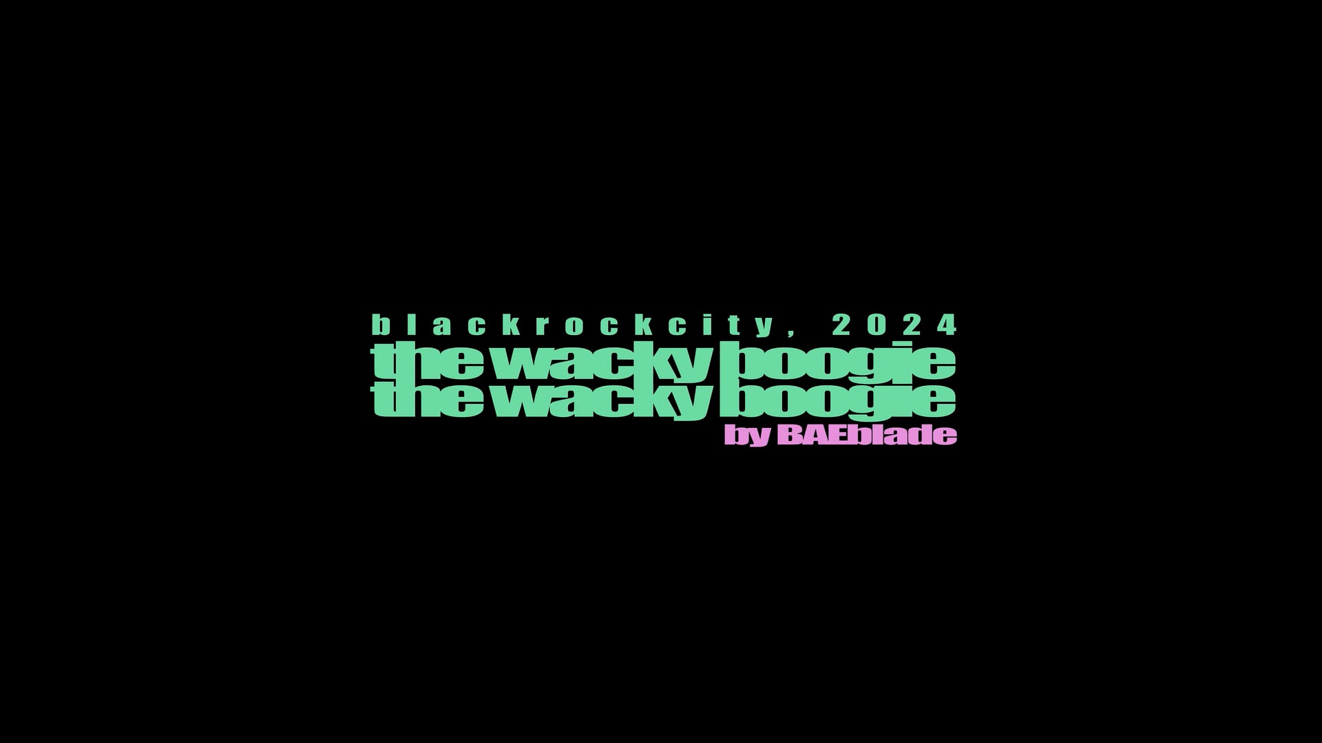 The Wacky Boogie Manifesto