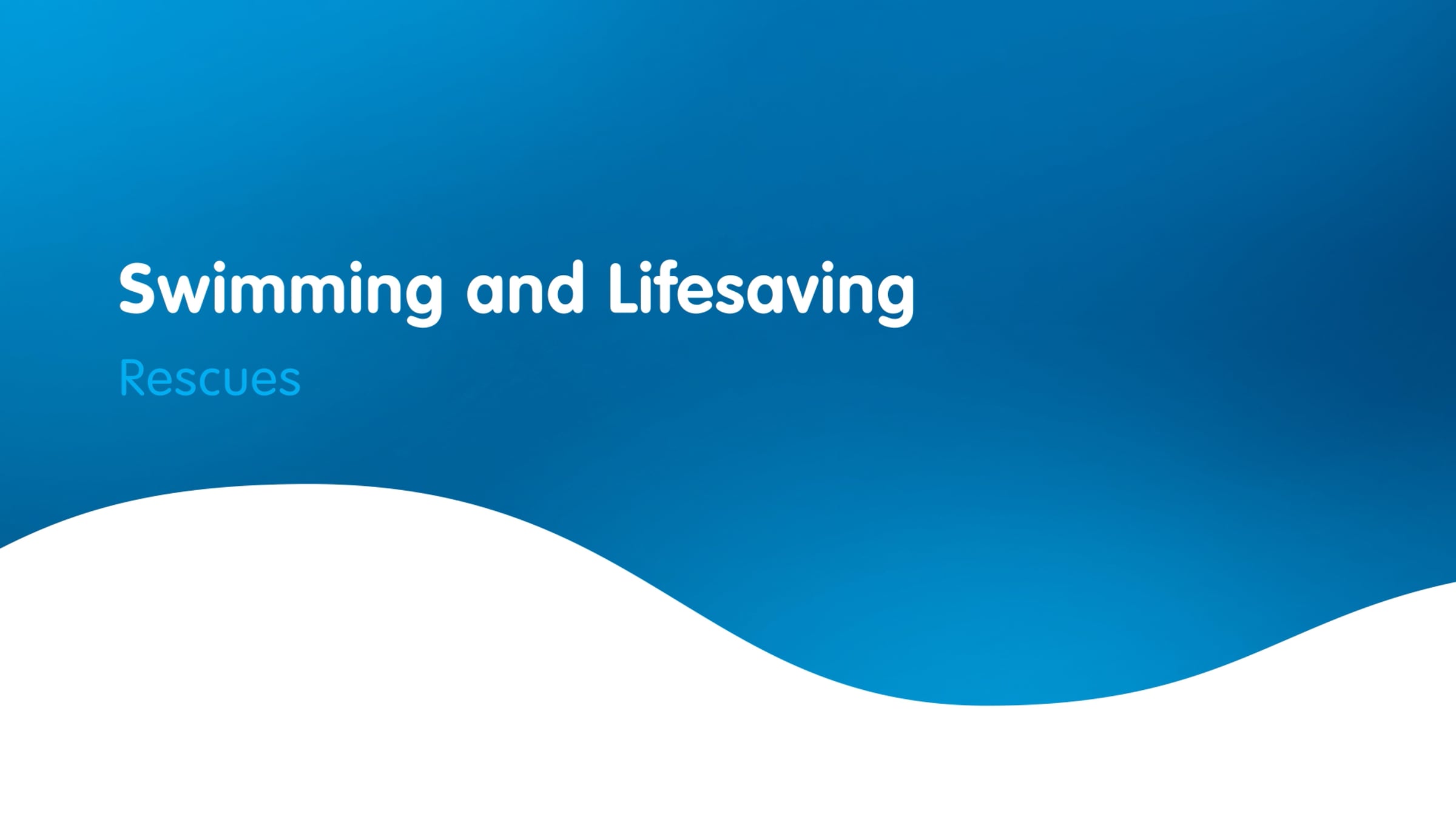 Swimming & Lifesaving - Reach Rescue | Videos & Movies on Vimeo