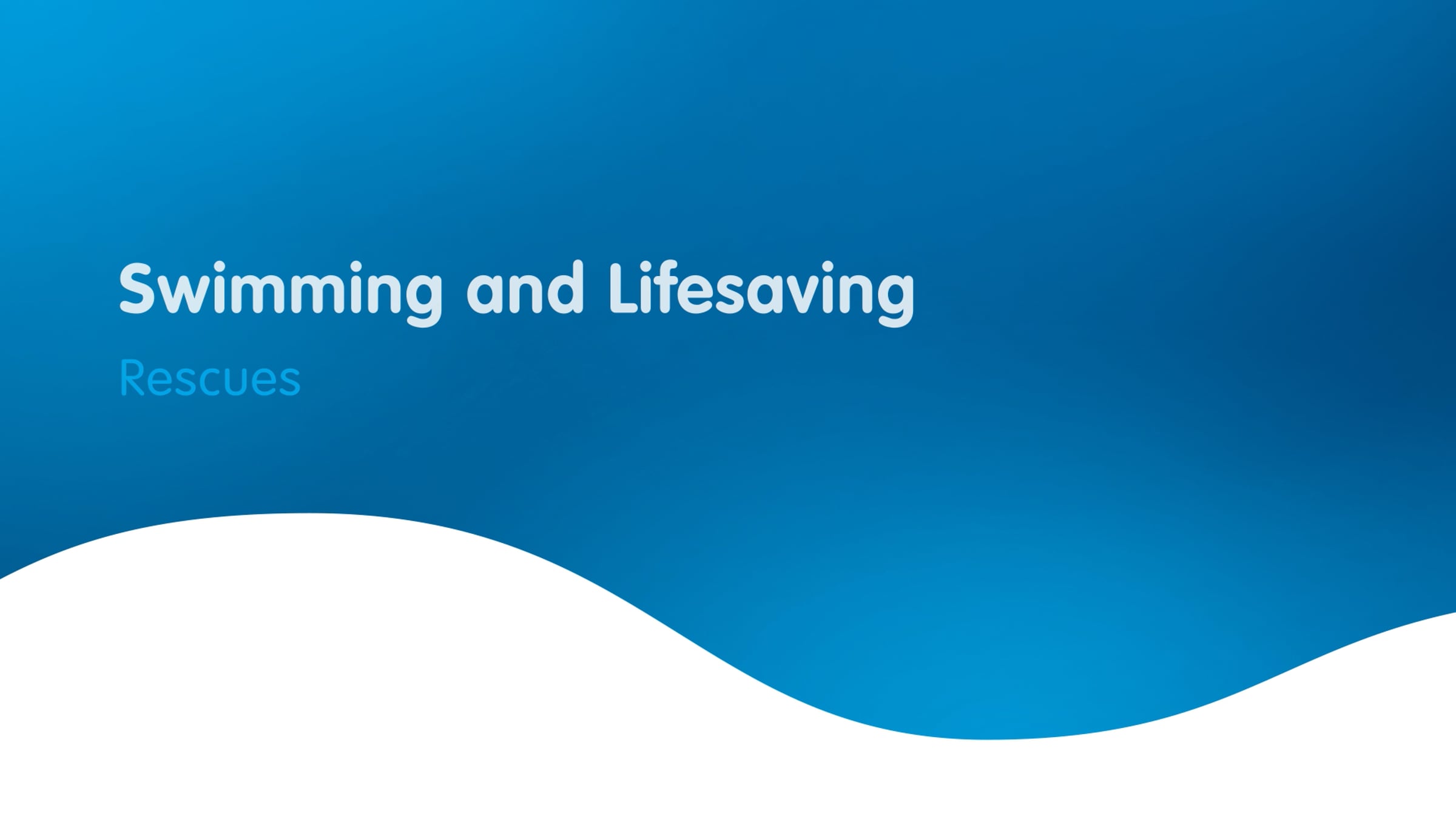 Swimming & Lifesaving - Non-contact Tow Rescue | Videos & Movies on Vimeo