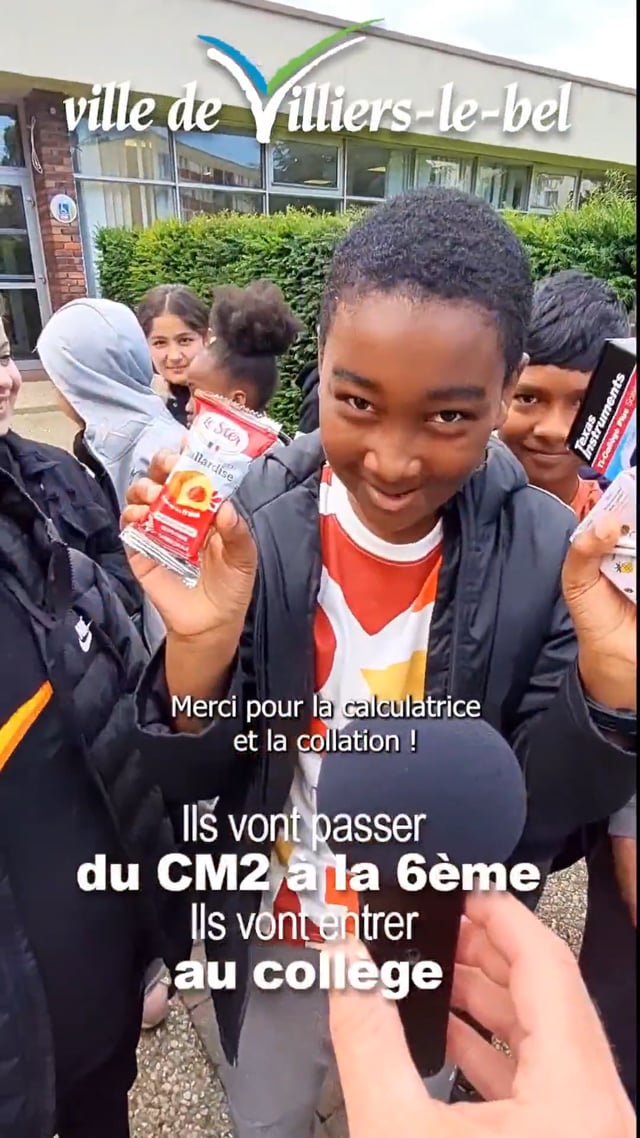 Vimeo Video : Un cadeau de la Ville avant le passage au collège