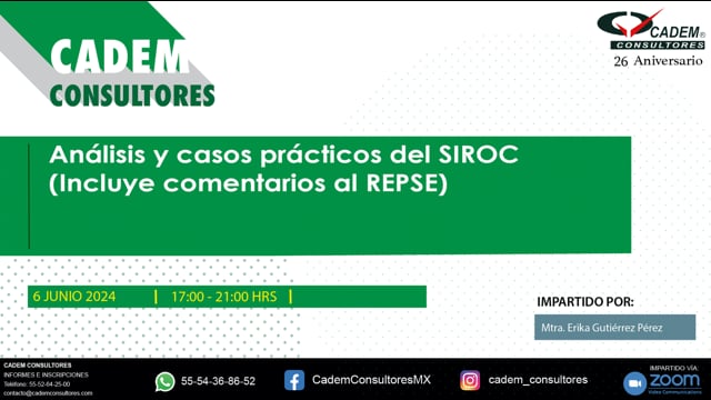 ANÁLISIS Y CASOS PRÁCTICOS DEL SIROC (INCLUYE COMENTARIOS AL REPSE)