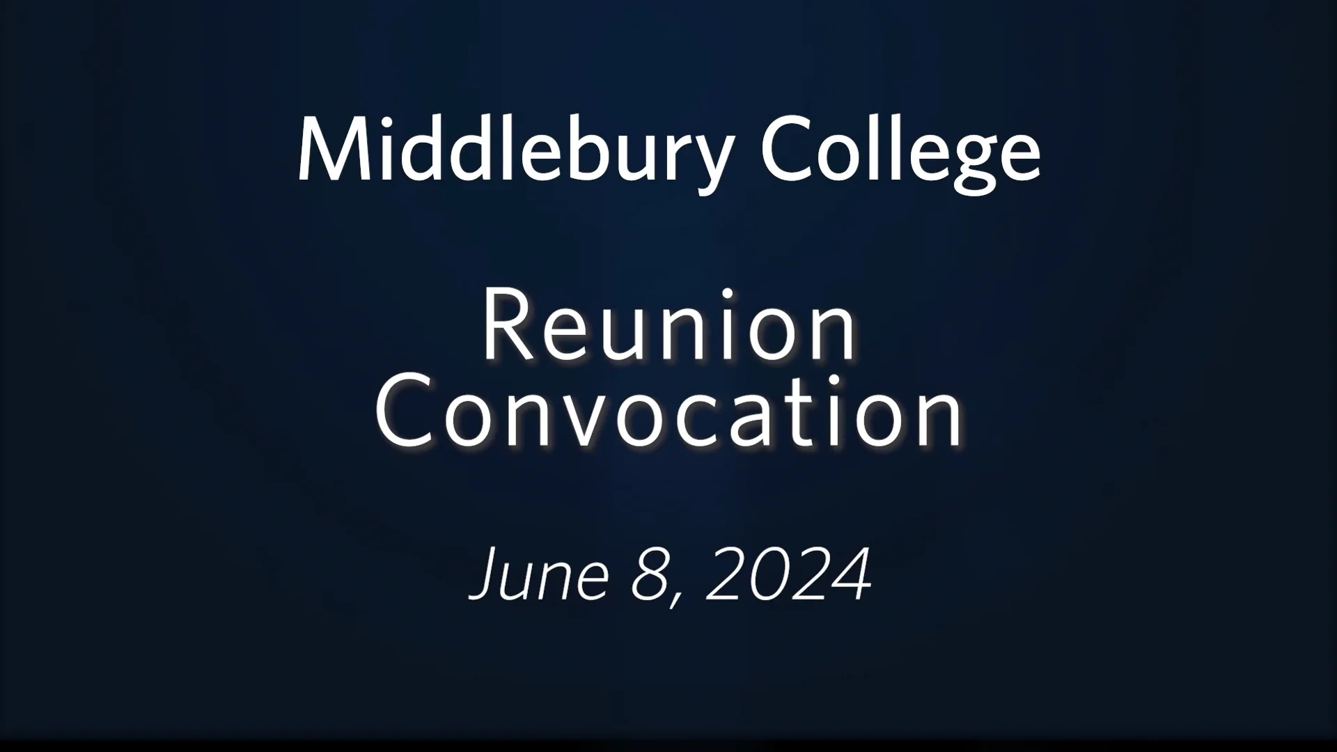 2024 Reunion Convocation on Vimeo