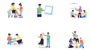 Animated Multicultural Illustrations, a Person Illustration by Prosymbols (Thumbnail 11 of 11)