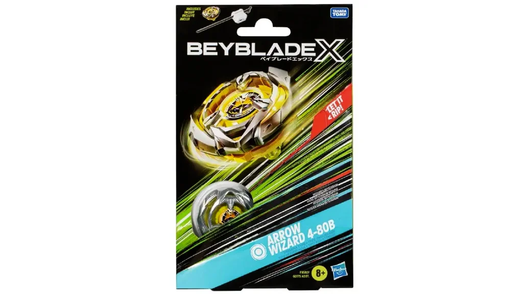 Beyblade X Booster Single Pack – Spinner Arrow Wizard 4-80O, Offizielles Kreisel-Set Für Beyblade Arena, Ab 15 Jahren
