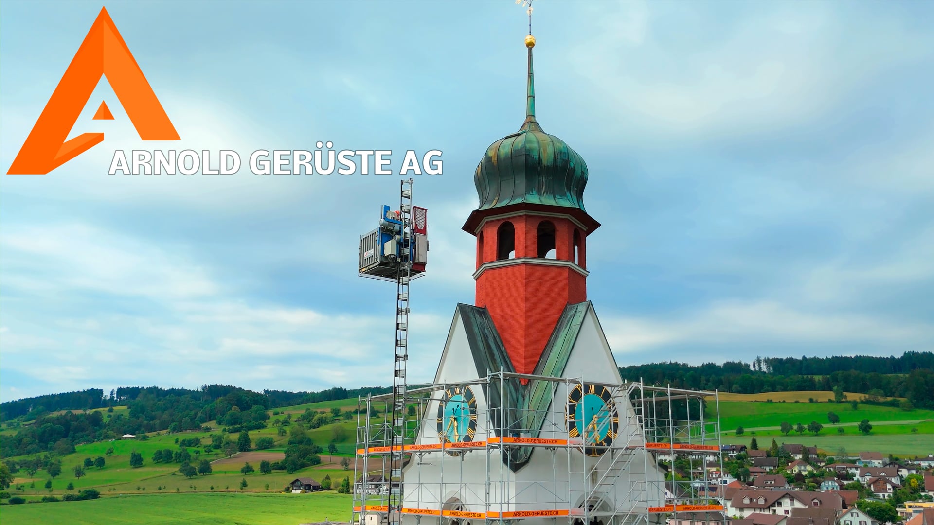 Arnold Gerüste AG | Fassadengerüst für Kirchen und Türme