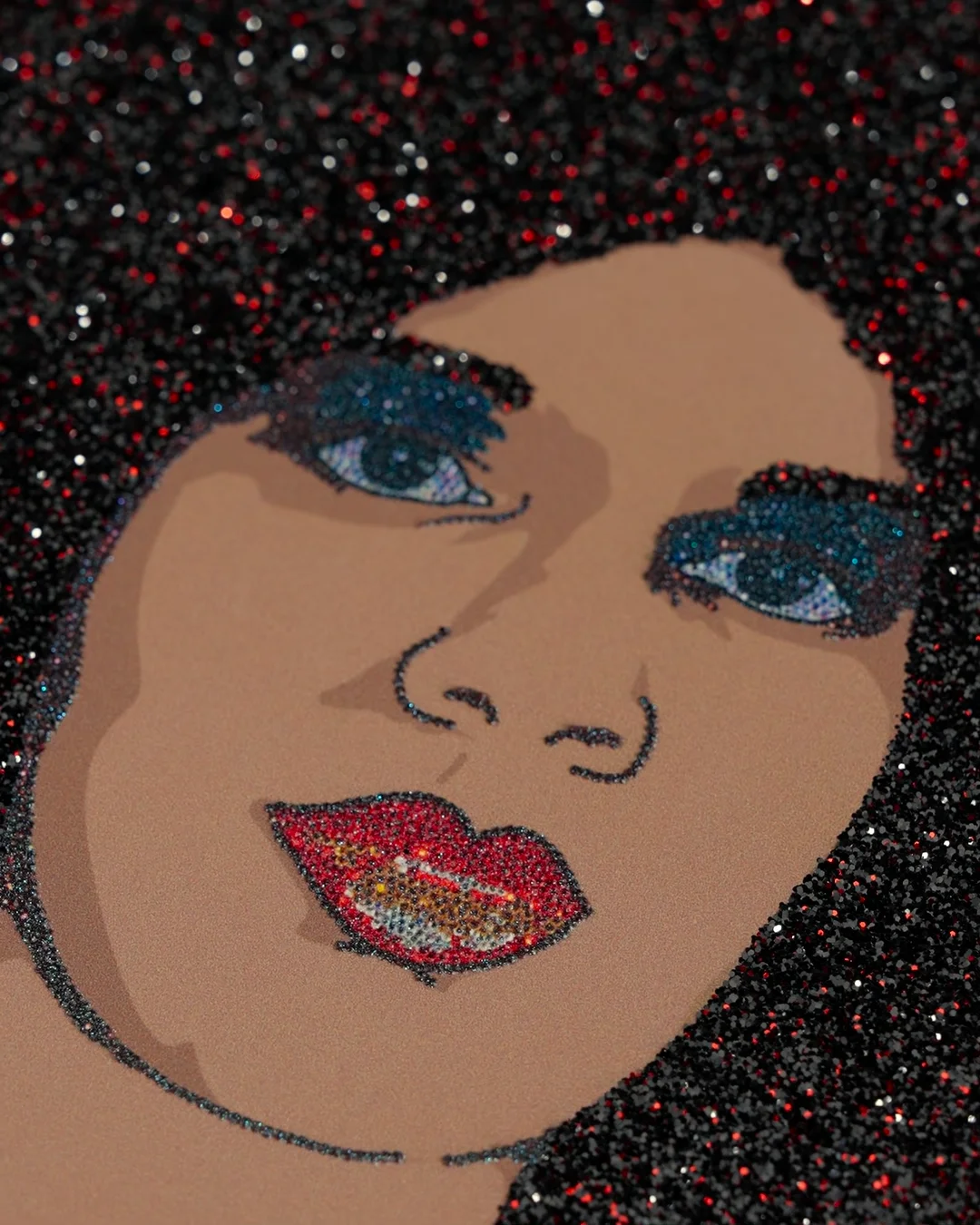 Portrait of Maya #10 by Mickalene Thomas