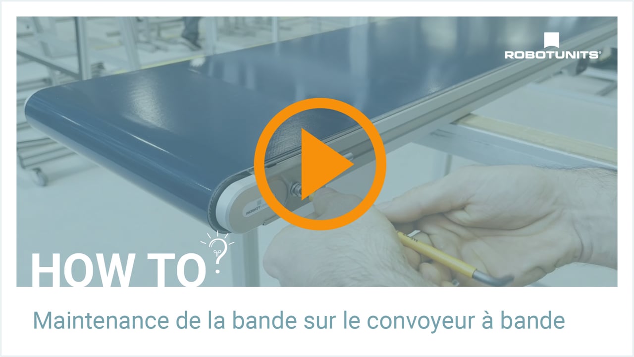 Maintenance de la bande sur le convoyeur à bande | Robotunits How To?