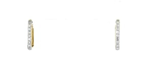 15 ct. t.w. Diamond Paper Clip Link Hoop Earrings in 14kt Yellow Gold