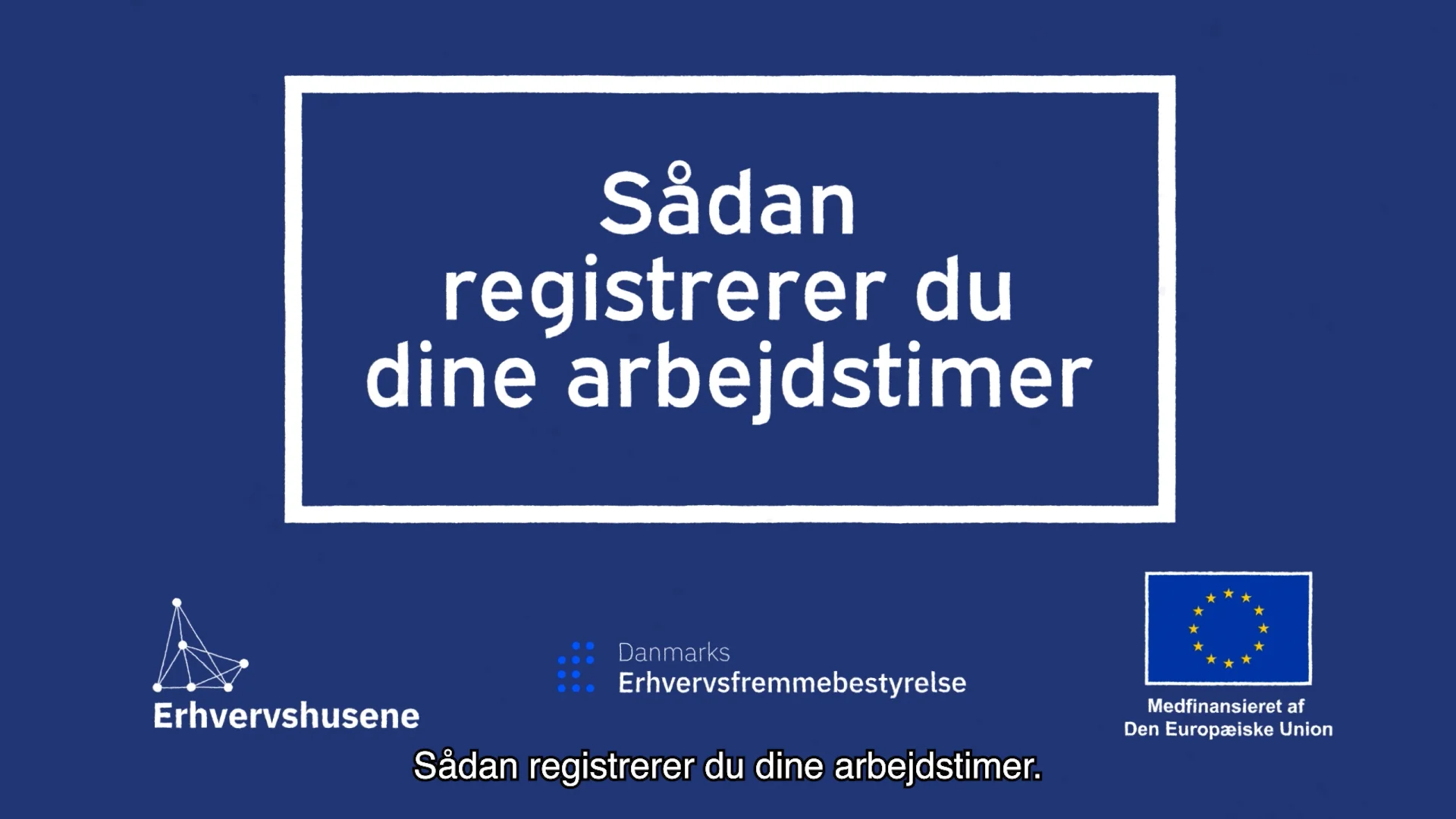 Timeregistrering for vækstpiloter Registrere arbejdstimer on Vimeo