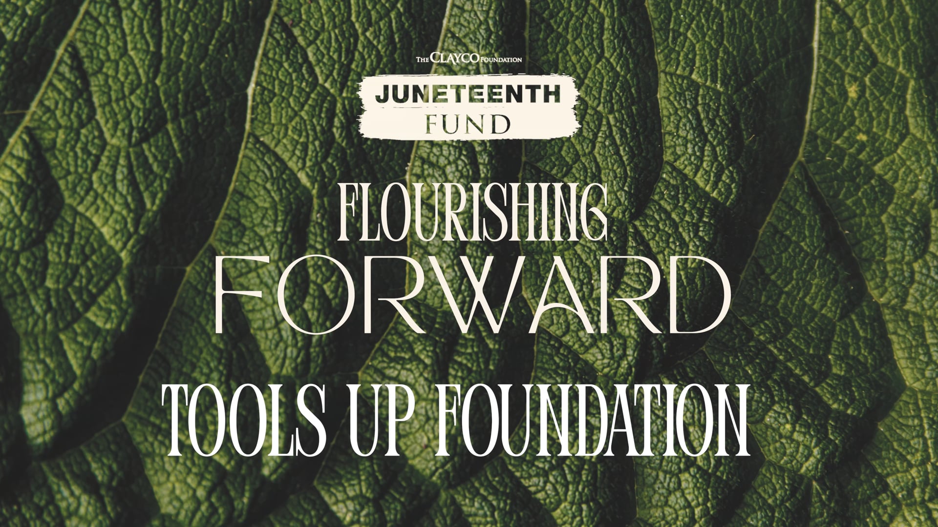 CLAYCO JUNETEENTH HONOREE: TOOLS UP FOUNDATION