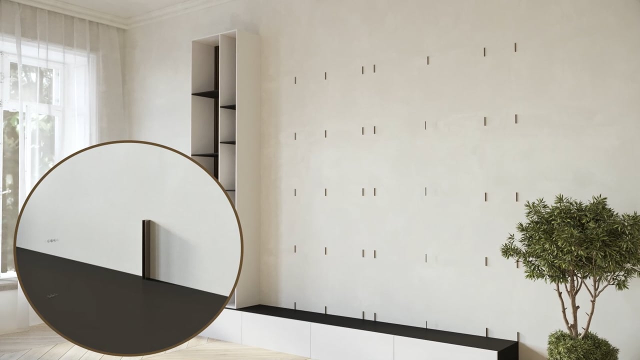 Entertainment Center Assembly 3D Animation